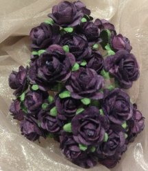 DR-Eggplant Tiny Roses #690